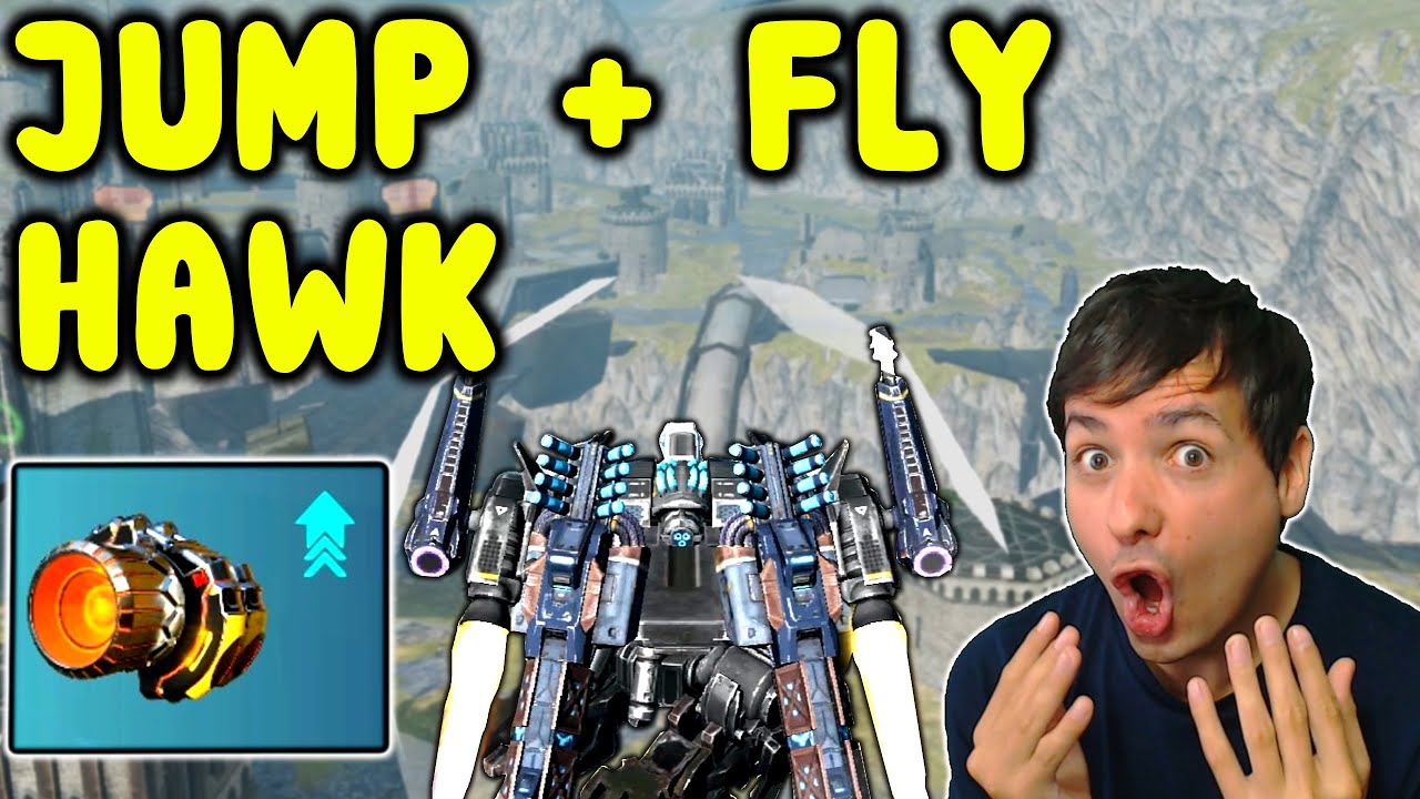 New Crazy JUMP & FLY Hawk Gameplay Mk2 War Robots Live - WR