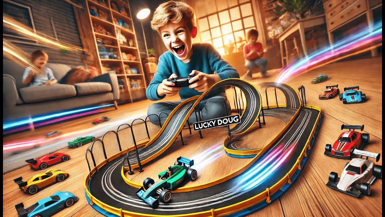 🚗 Lucky Doug Toddler Toys for 3 4 5 6 Year Old Boys | Best Lucky Doug Race Car Tracks for Boys 🏎️