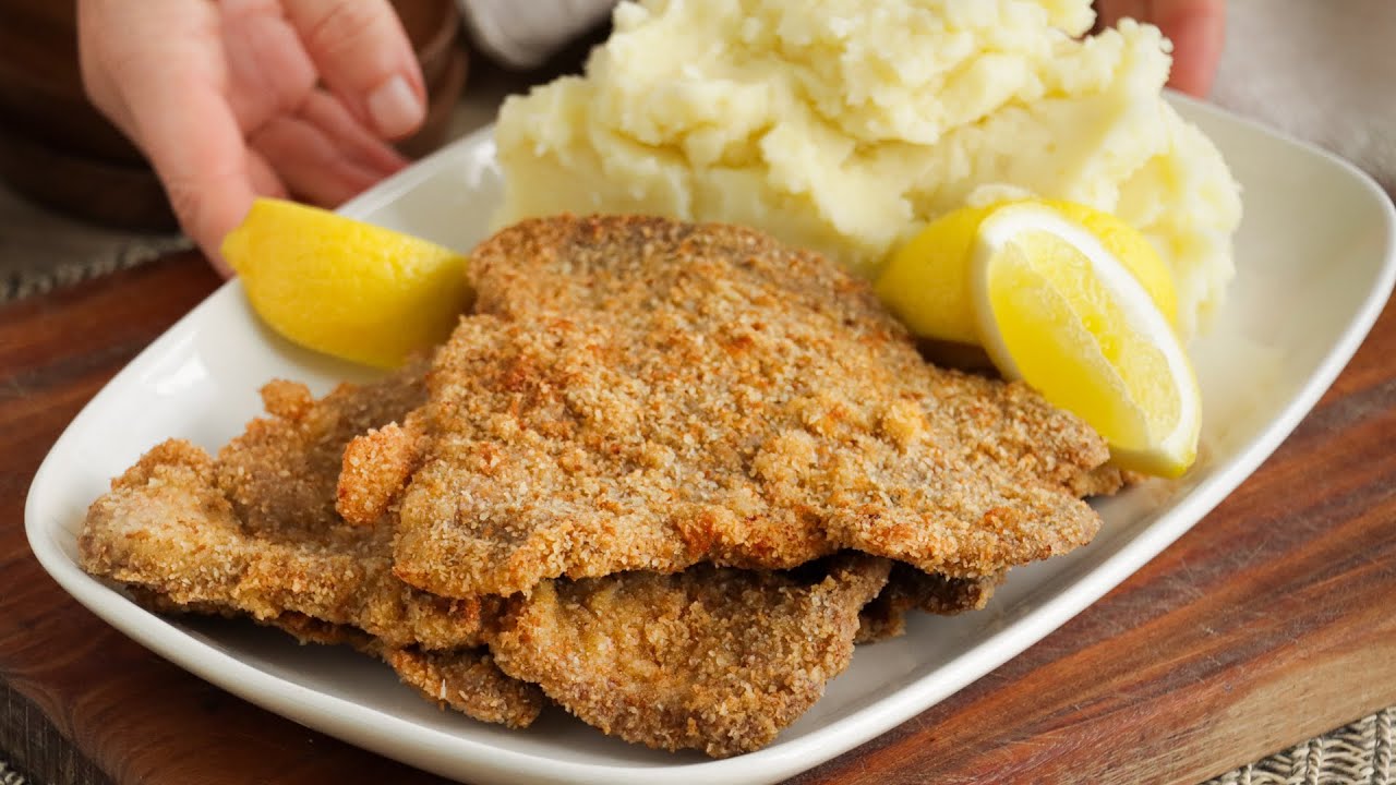 MILANESA de CARNE con Puré de Papa - CUKit!