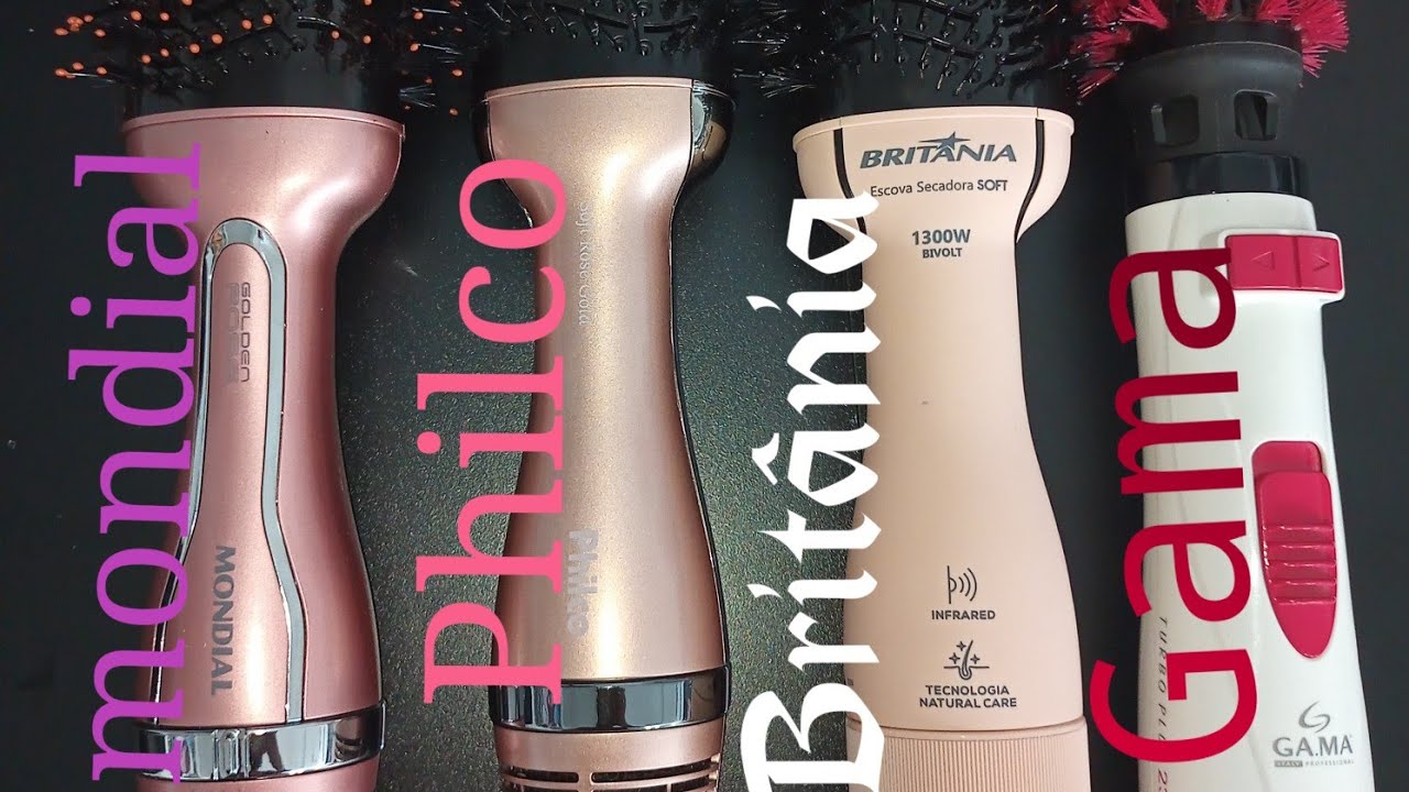 Escovas Secadoras Philco, Britânia, Mondial,Gama qual a melhor !? vem descobrir 🎉🥰💅