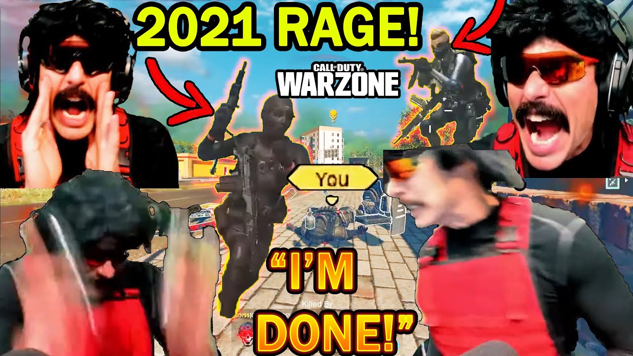 DrDisrespect MOST INTENSE Warzone RAGES in 2021 (Part 1)