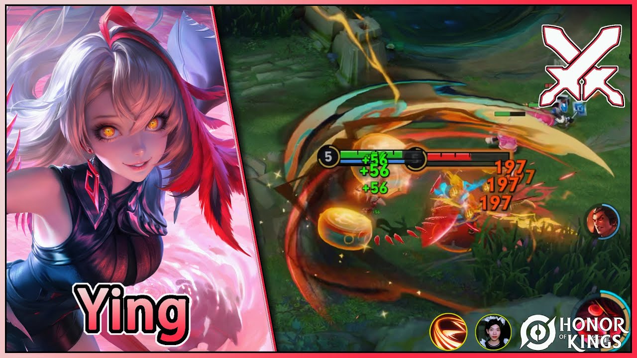 Ying｜Ying's Gameplay，A powerful hero.｜Um herói poderoso, um herói louco｜Honor of Kings
