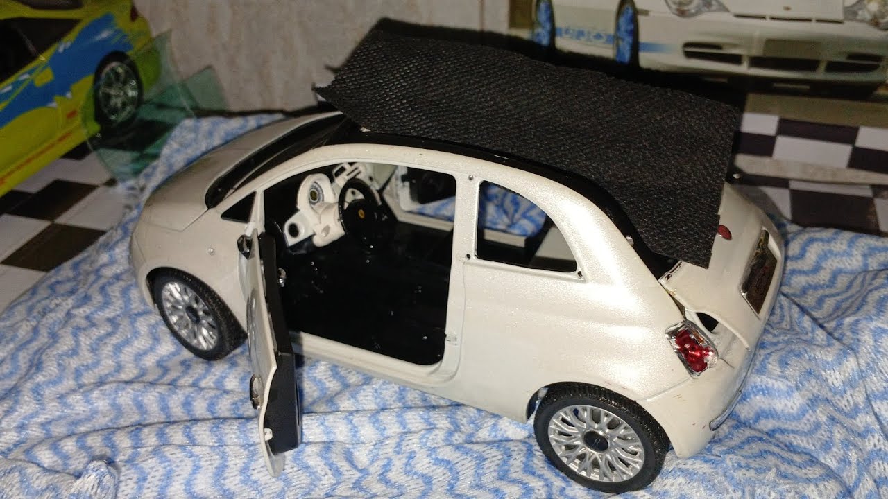 Como Fazer a Capota para o Fiat 500  usando retalhos de panos