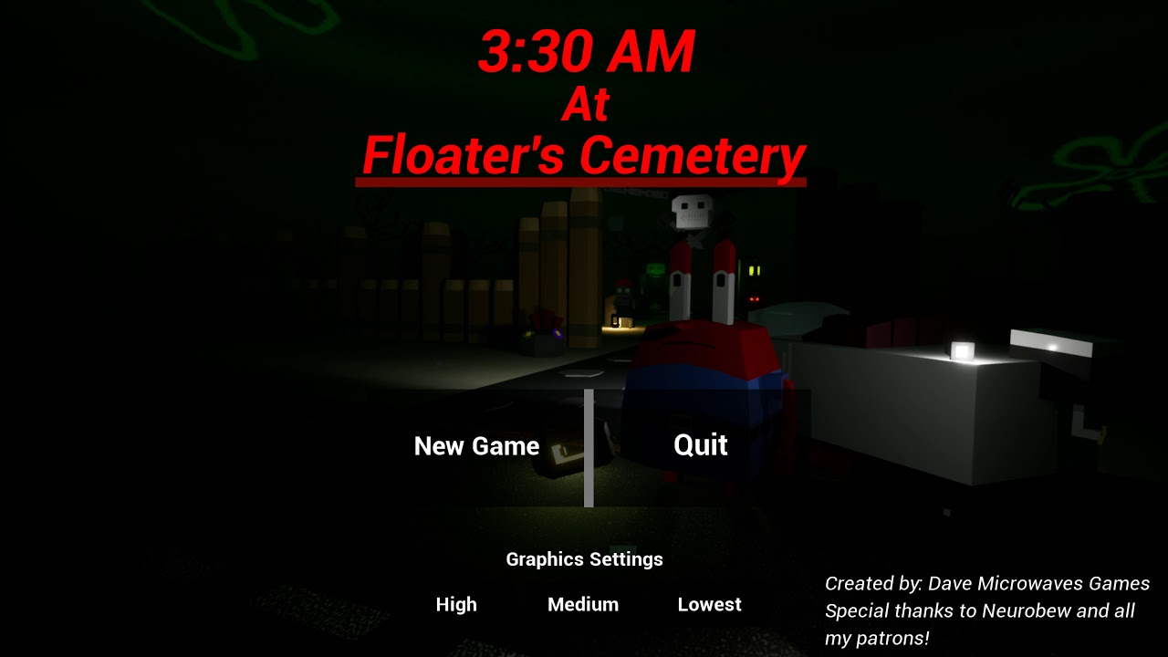 3:30 AM At Floater's Cemetery Main menu theme!