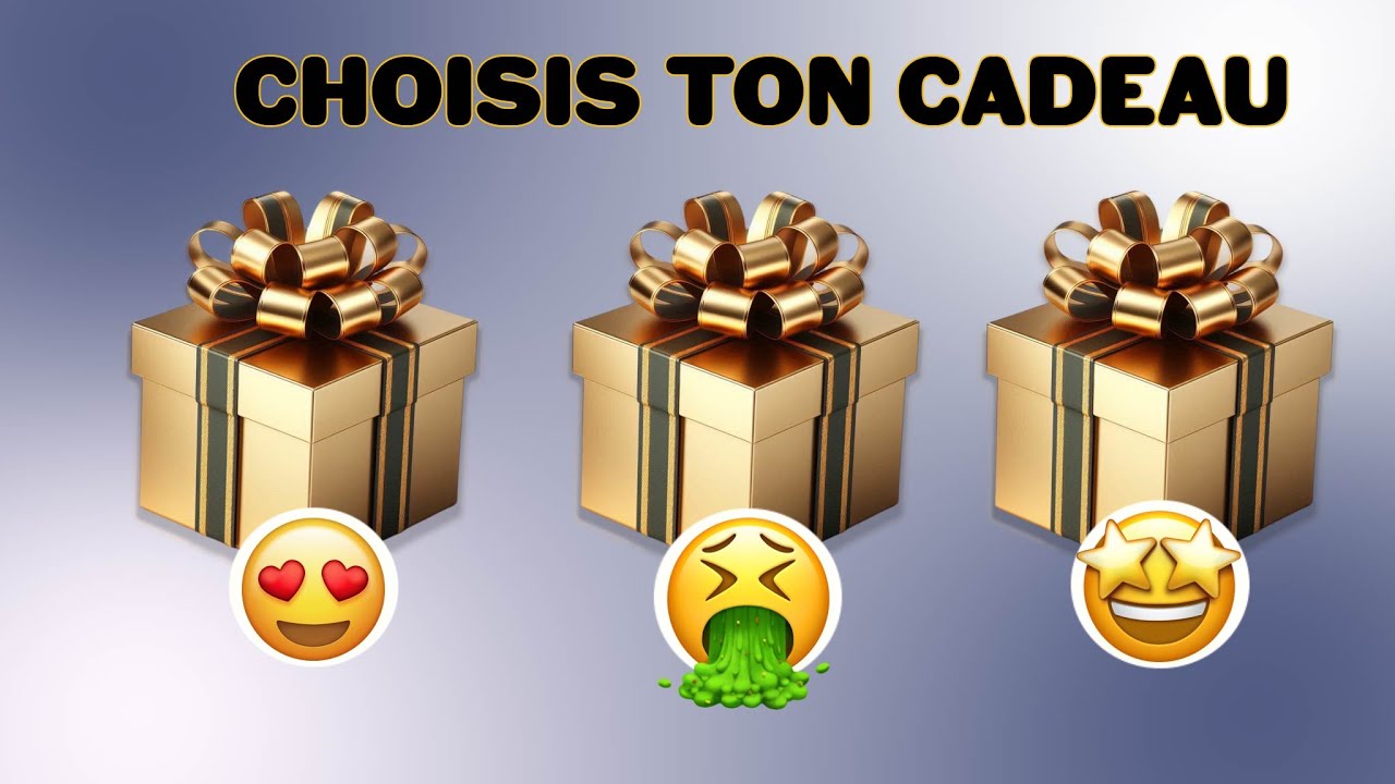 🎁 Es-tu une personne chanceuse ou non ?  QUIZ: Choisis ton cadeau !  😱 Viens tester ta chance!