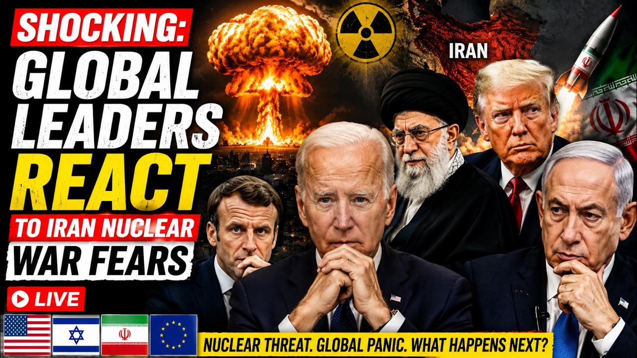 SHOCKING: Global Leaders React to Iran Nuclear War Fears LIVE #BreakingNews#Iran#IranWar#MiddleEast