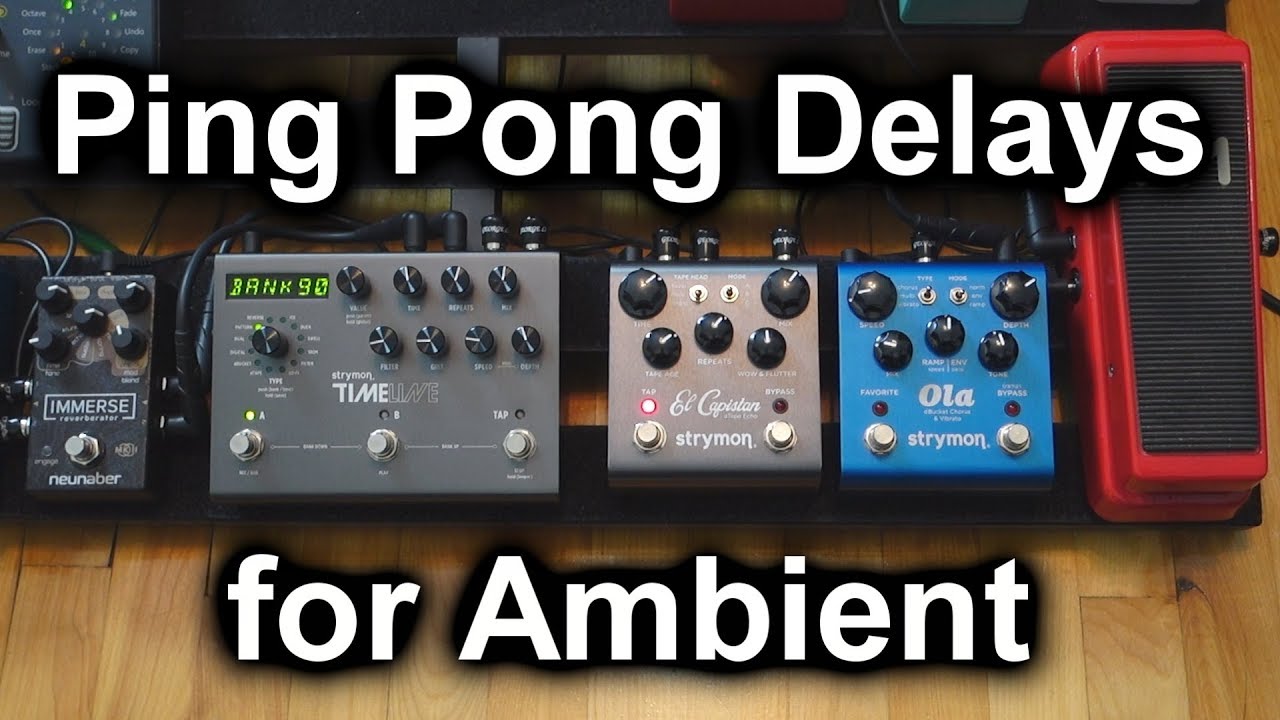 Ping Pong Delays for Ambient Guitar - How I Use Them For My Swells