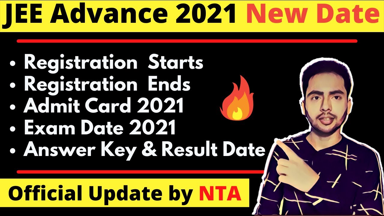 Latest News: JEE Advanced 2021 New Dates Released | JEE Advance Exam Date 2021 | Jee Marks vs Rank