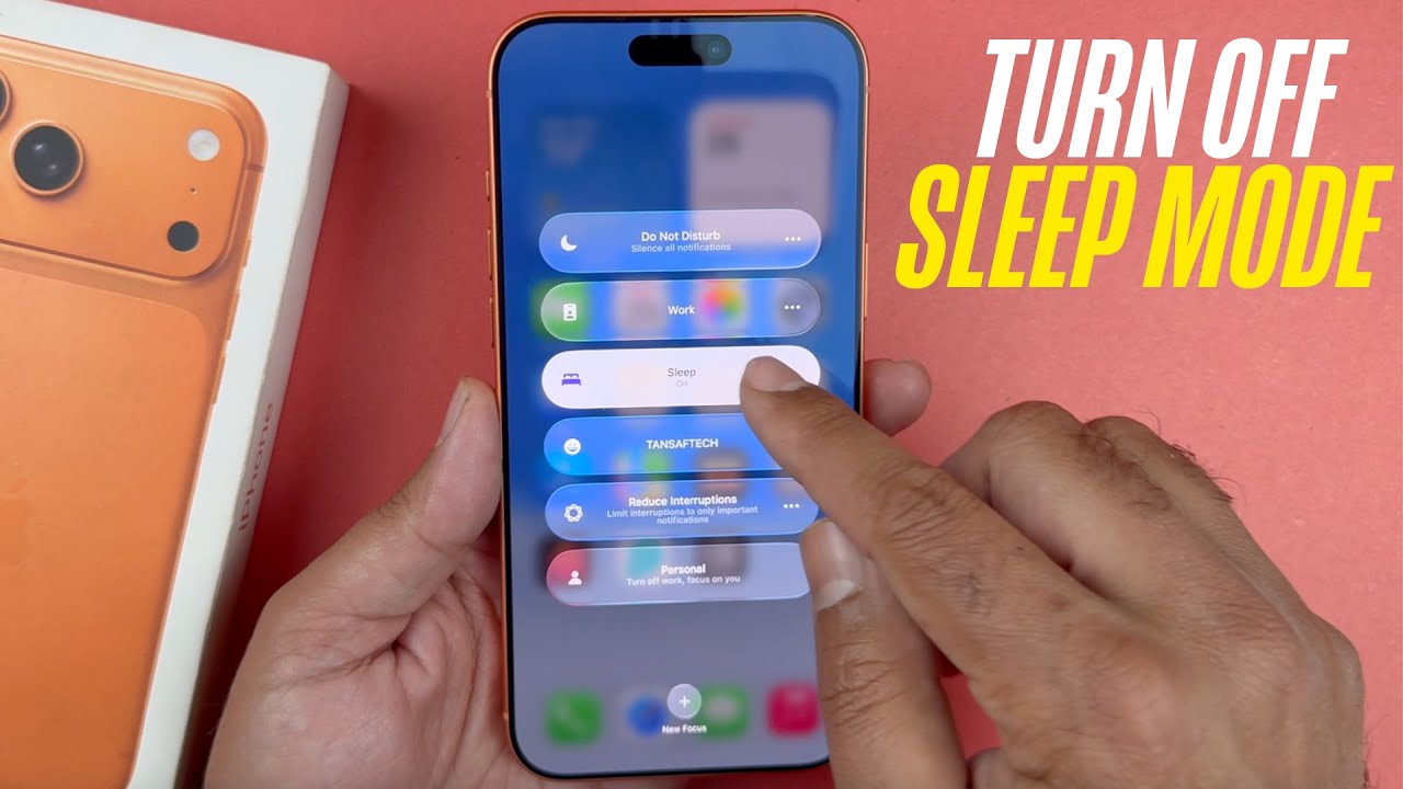 iPhon  17 Pro Max - How To Turn OFF Sleep Mode