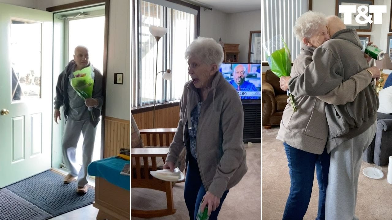 Husband Of 63 Years Surprises Wife On Birthday After Quarantine Apart