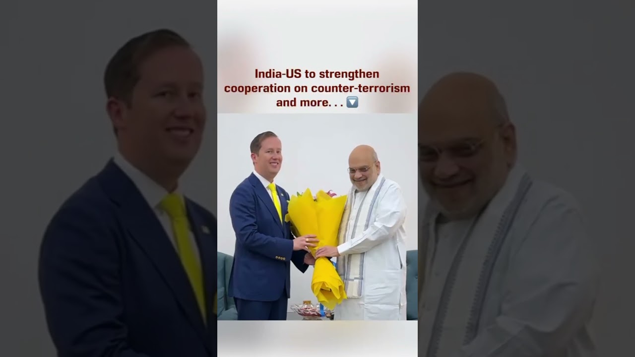 US Ambassador to India Sergio Gor meets Union Home Minister Shri Amit Shah in New Delhi.