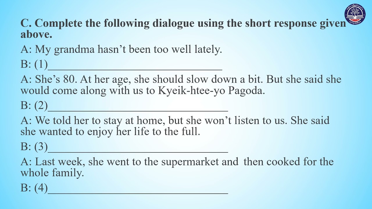 Grade 10 English, Unit 7, Part 4