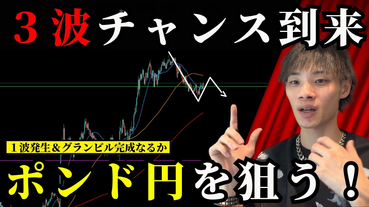 ポンド円→ドル円の3波がチャンスです！　【ドル円・ユーロドル・ポンド円環境認識＆相場分析】