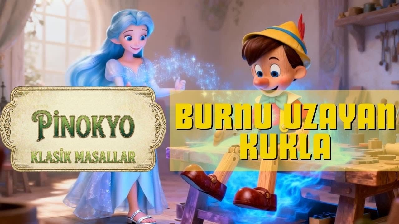 Yalan Söyledi… Burnu Uzadı 🤥 | Pinokyo Masalı | Uyku Öncesi Hikaye