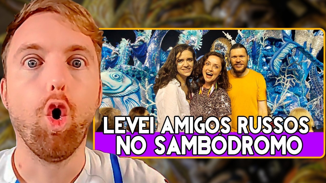 GRINGO REAGE A GRINGOS DESCOBRINDO O CARNAVAL NO SAMBODROMO