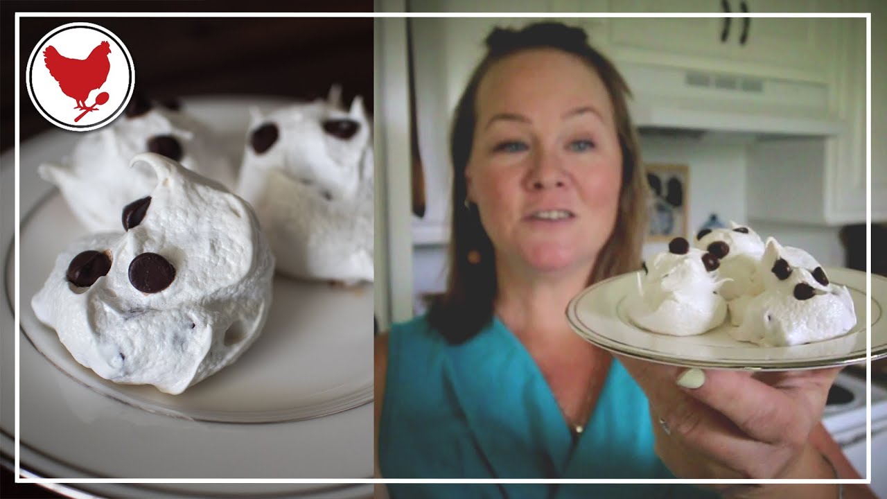 Рецепт меренгового печенья с шоколадной крошкой | Bake with Me