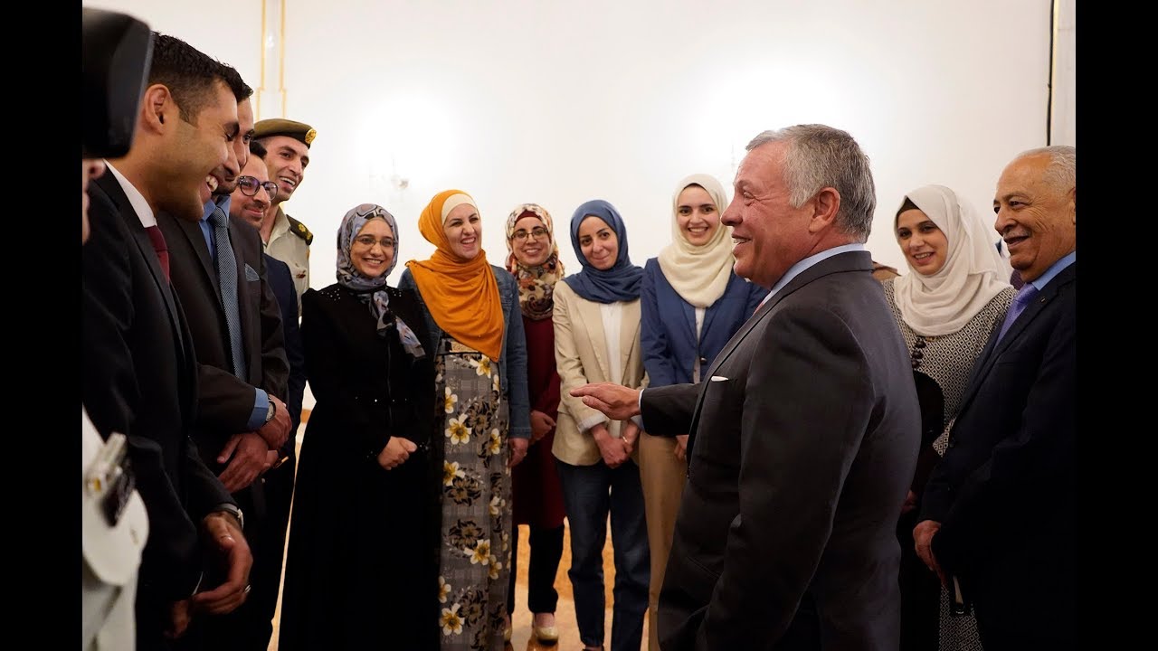 لقاء جلالة الملك عبدالله الثاني مع مجموعة من الشباب والشابات في قصر رغدان العامر – حزيران 2019