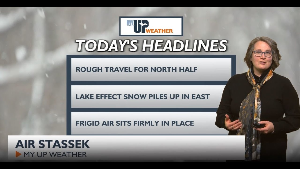 My UP Weather: Hazardous travel, fast snow piles, & bitter cold air bites hard (January 23, 2026)