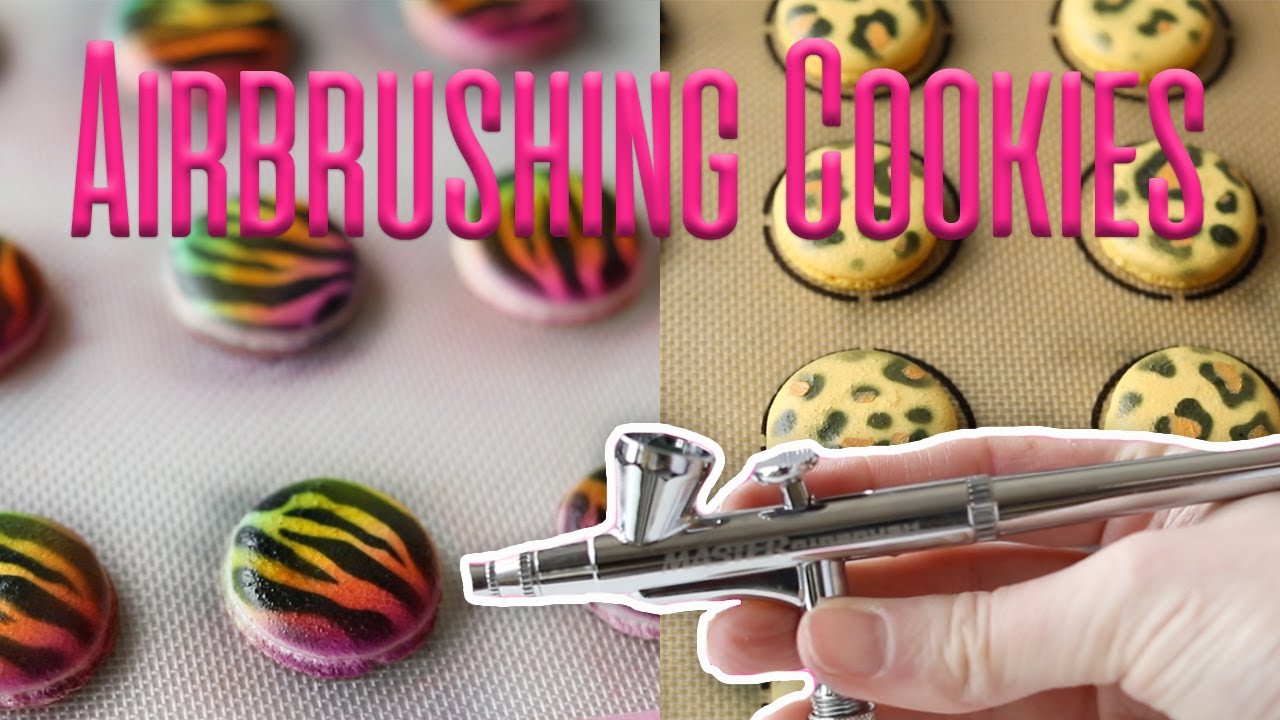 [HD] Airbrushing Cookies - THE MACARON FILES