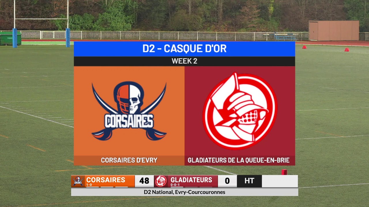 D2 - WEEK 3 - CORSAIRES VS GLADIATEURS