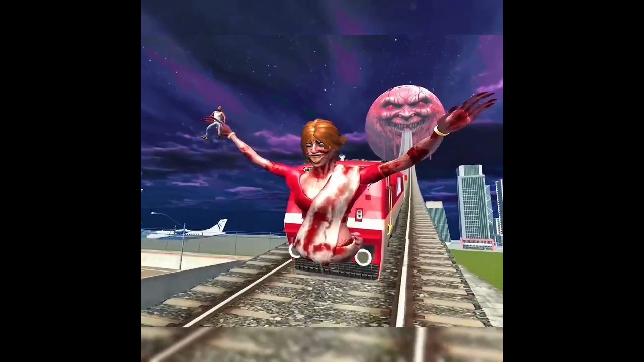 Franklin vs Horror Blood Moon 🌕 Longest Road Challenge | Indian Bike Driving 3D | #shorts #ibd3d