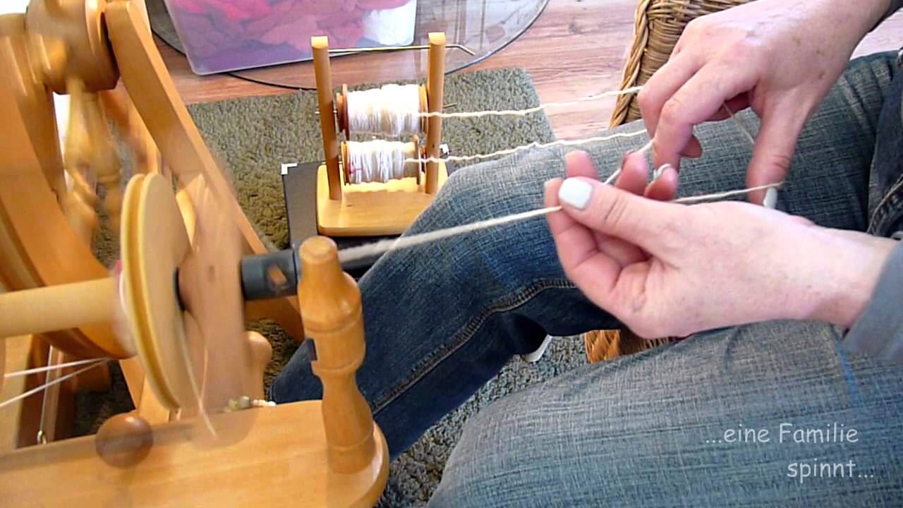 Spinngrundlagen #2 - Verzwirnen mit dem Spinnrad (HD)