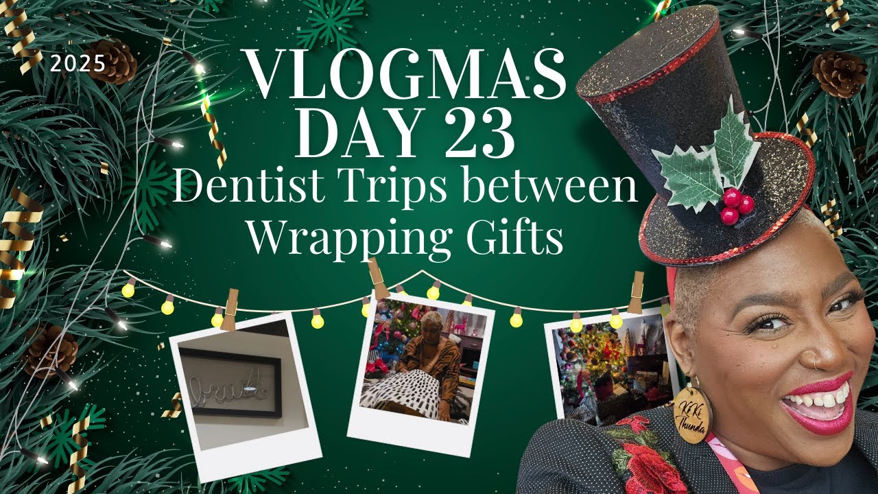 Dentist, Dinner, Gift Wrapping & A MUCH Needed Hug | Vlogmas Day 23