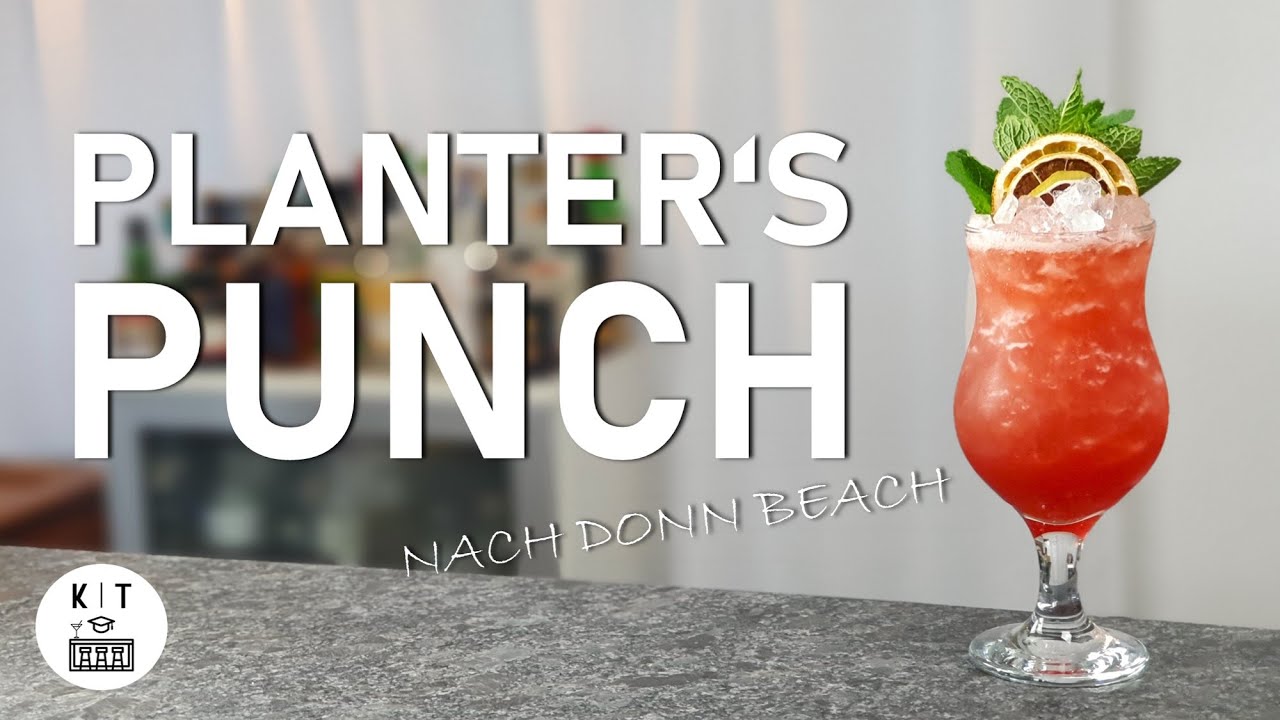 Planter's Punch - Tiki Cocktail nach Donn Beach (Don the Beachcomber)