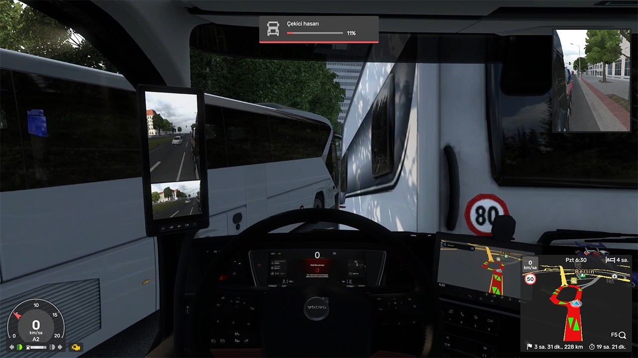 ETS2 | Navigasyona dalınca kaza yaptım | 20 bin Euro'luk hasar🚛