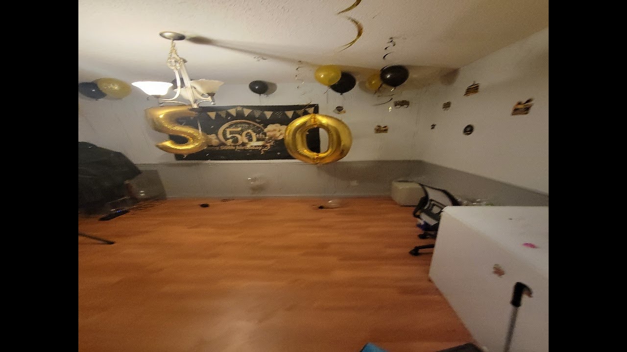 50th Birthday Balloons Black Gold Party Decorations Latex Gold Confetti Balloon for Women Men Review