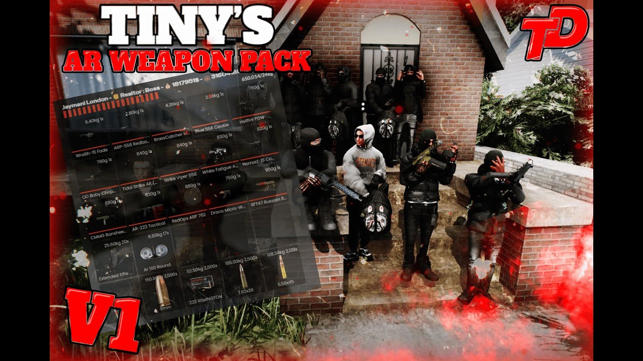 (NEW) Tiny's AR Pack V1 | Custom Add-On Guns for FiveM Servers (2026)