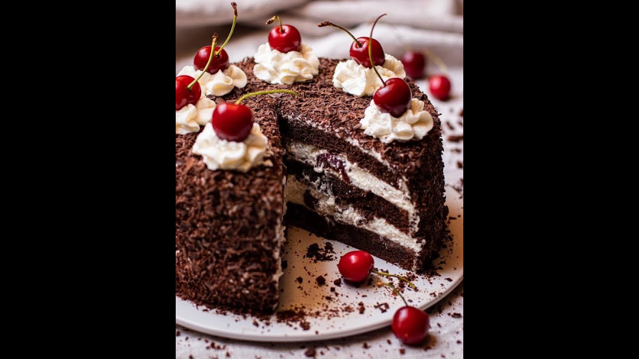 Baking Magic: Homemade Black Forest Cake