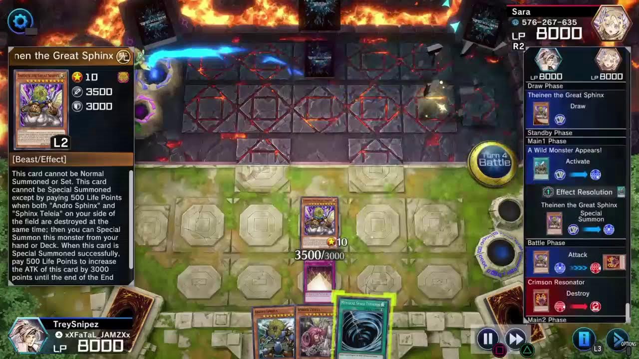 Theinen The Great Sphinx!! -Yugioh Master Duel