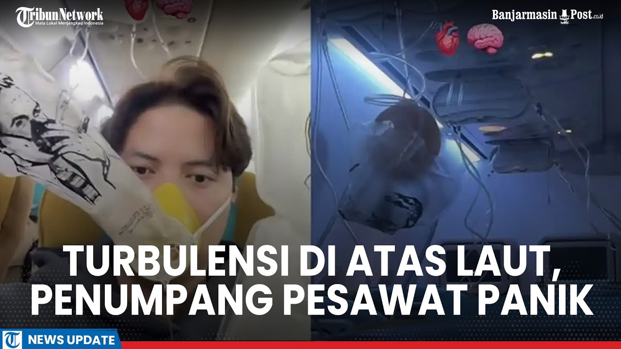 Ketegangan Penumpang Pesawat Tujuan Banjarmasin Akibat Penurunan Oksigen, Turbulensi di Atas Laut