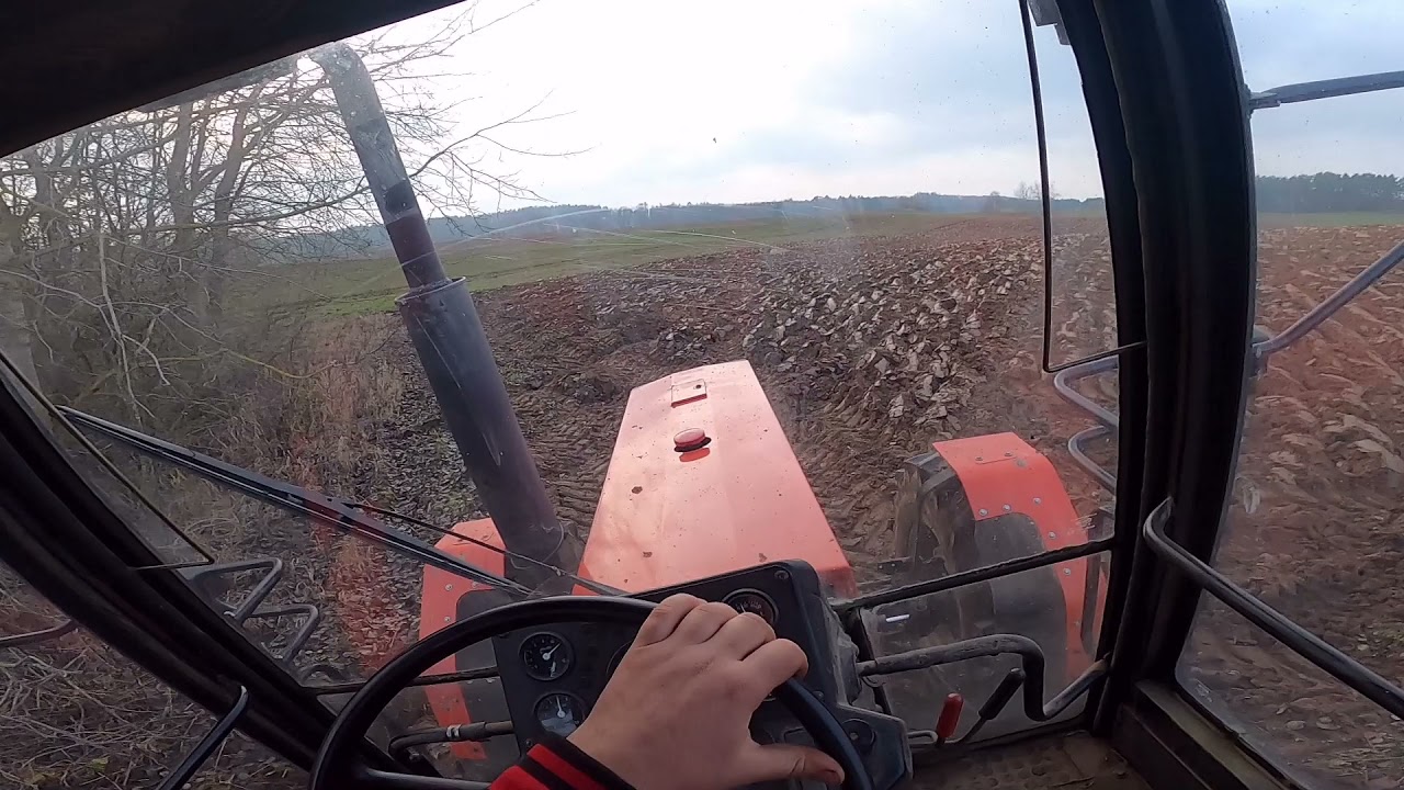 Krótki vlog z orki zimowej; Ursus 1634 + Kverneland AB100.