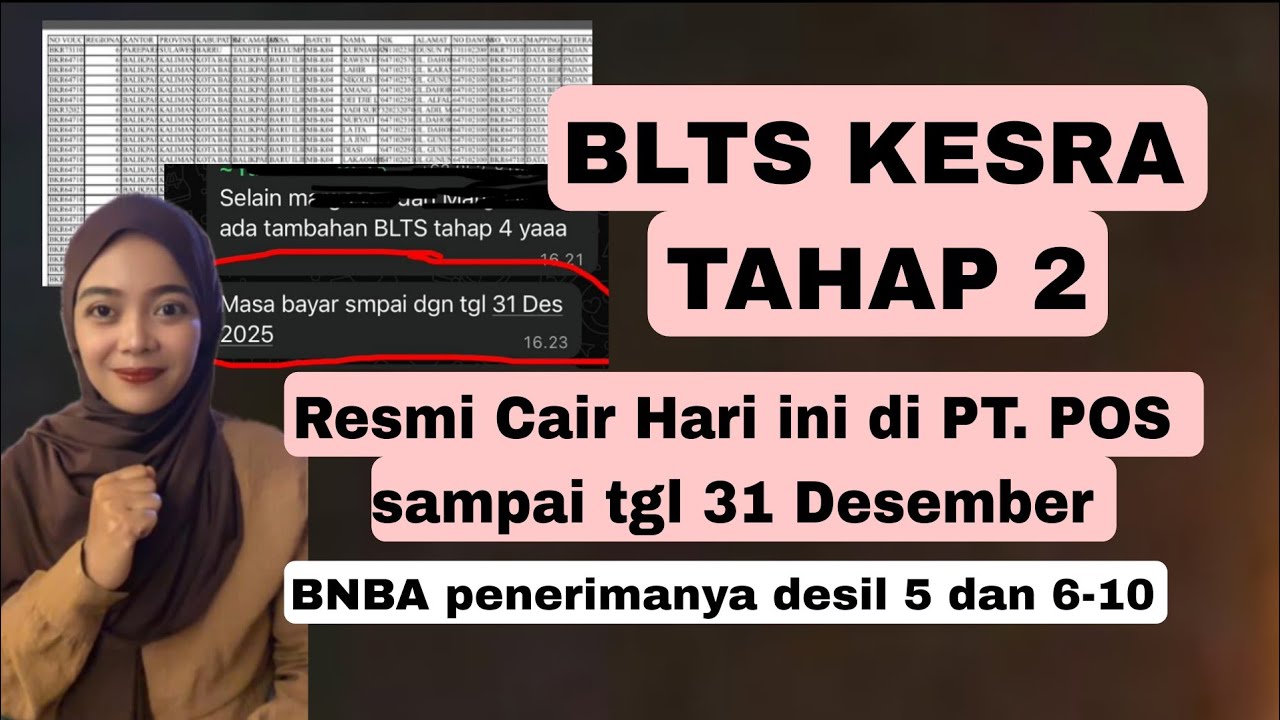 BLTS KESRA 900 TAHAP 2 RESMI CAIR HARI INI