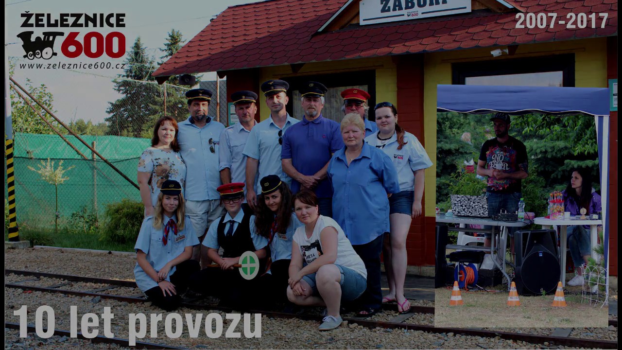 10 let provozu Železnice 600 Vracov.