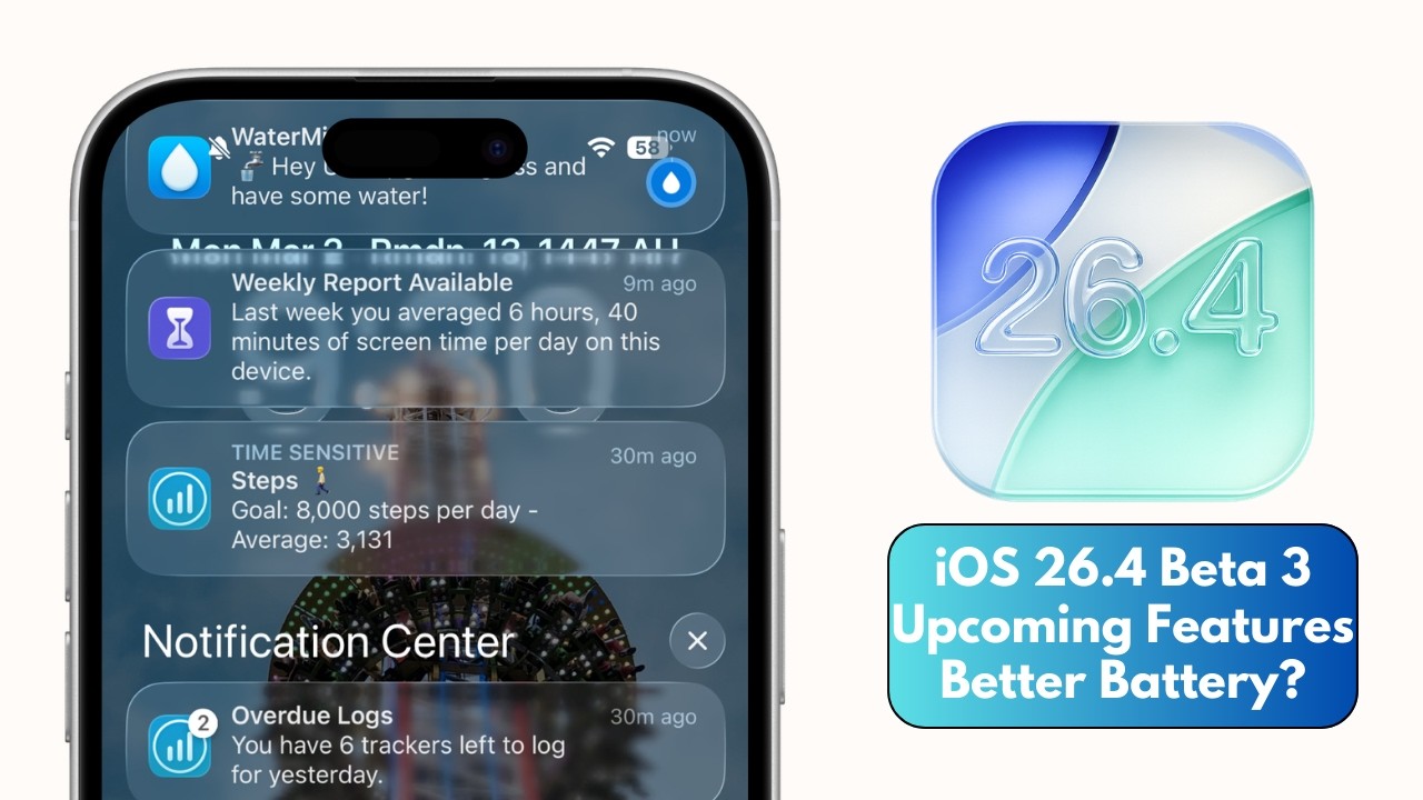 iOS 26.4 Beta 3 Better BATTERY LIFE & Performance?