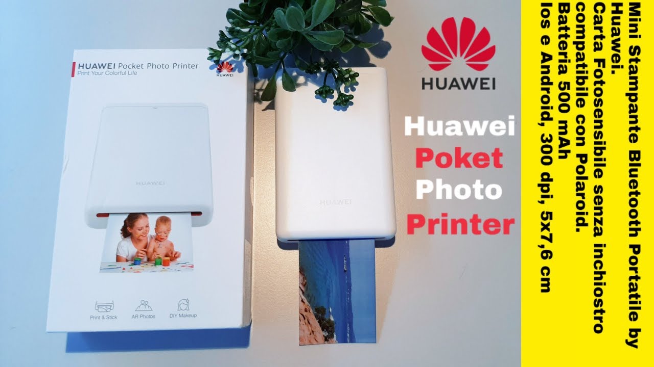 HUAWEI PHOTO PRINTER - Migliore stampante portatile a BASSO COSTO!  #TopChristmasGift