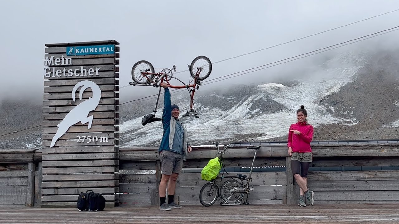 Kaunertal climb by Brompton | 7th highest road (2750 m) of Europe