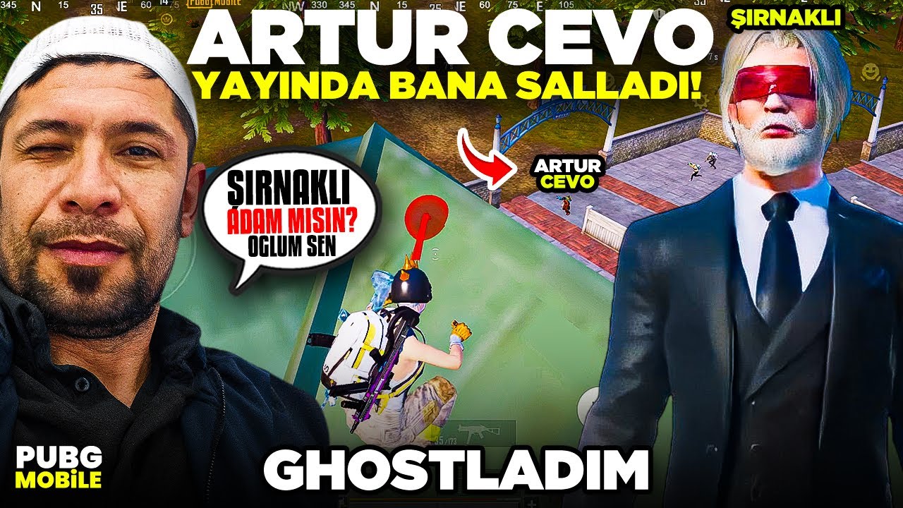 CEVOYU YAYINDA GHOSTLADIM YAYINI KAPATI 😳 (KÜFÜR ETİ ) PUBG MOBİLE