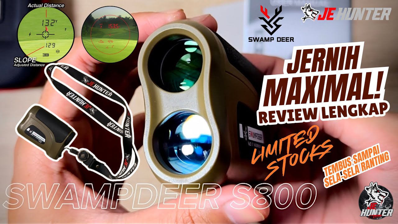 MENGAGUMKAN TEMBUS RANTING DAN SANGAT AKURAT❗️REVIEW LENGKAP LASER RANGE FINDER SWAMPDEER S800