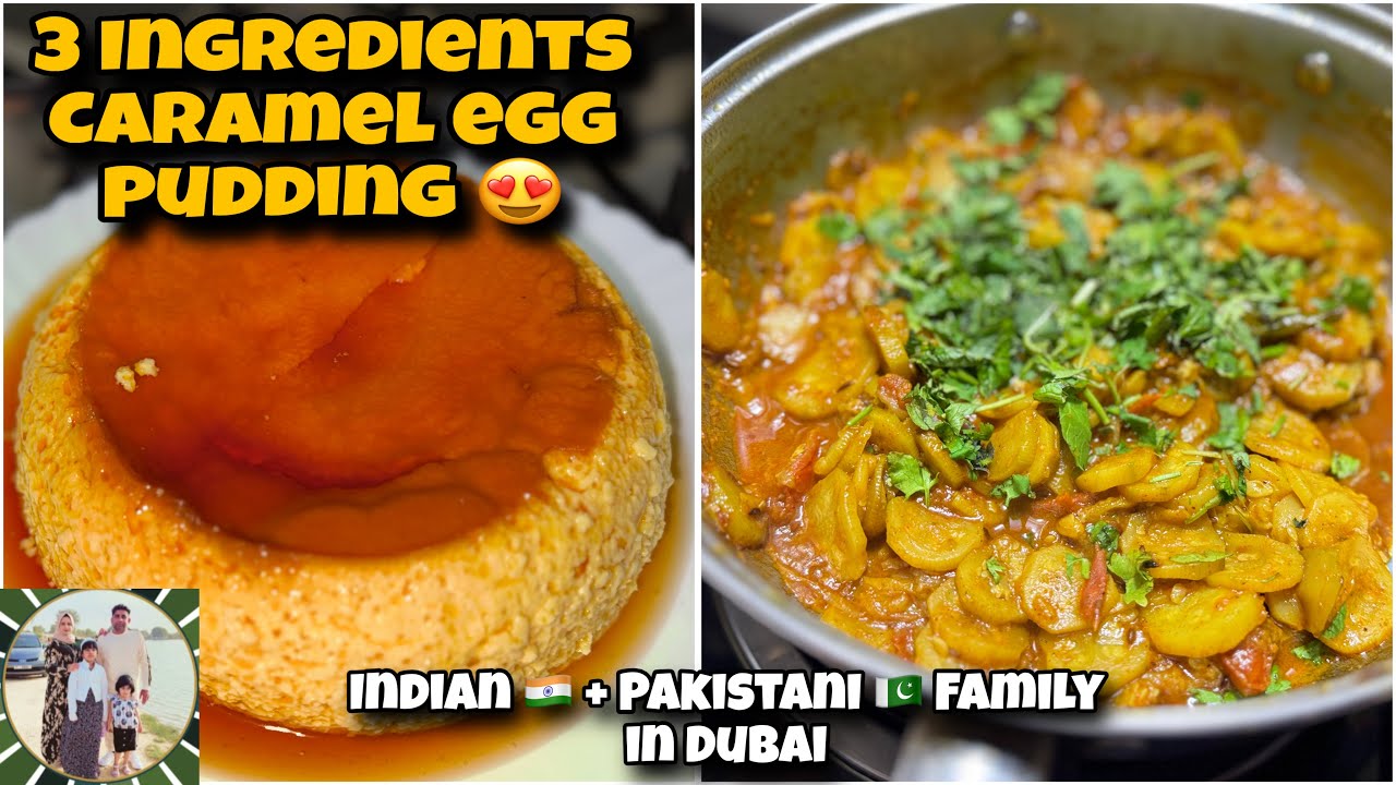 Indian Wife 🇮🇳 Pakistani Husband 🇵🇰 | Dubai Daily Routine | 3-Ingredient Caramel Pudding 🍮