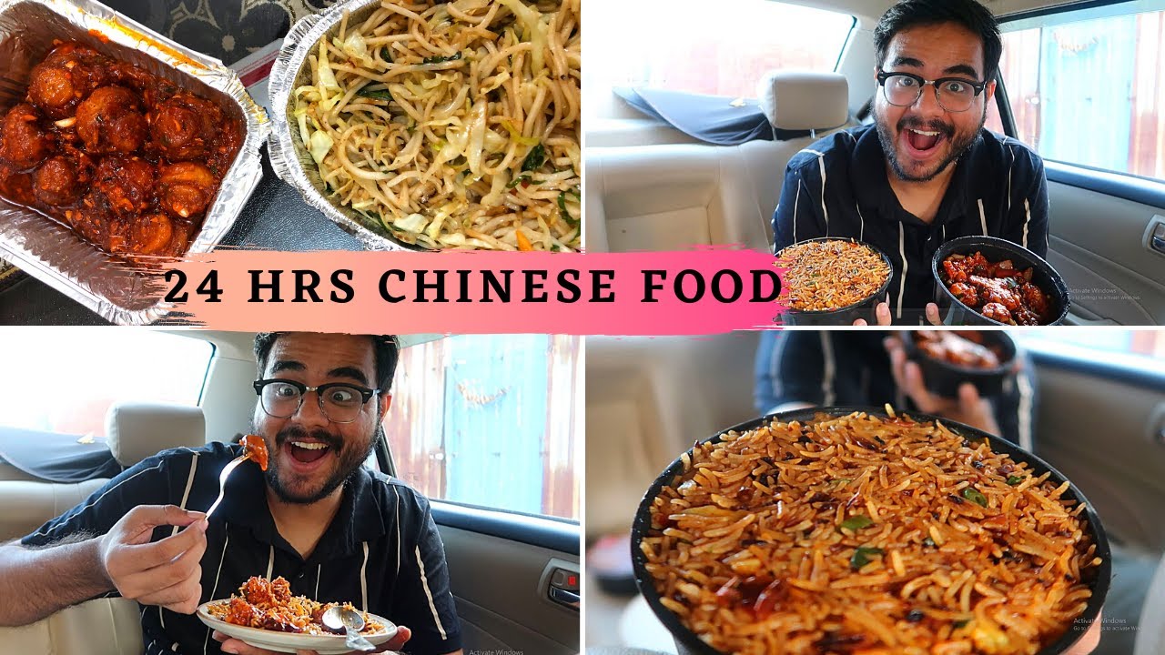 I only ate CHINESE FOOD FOR 24 HOURS CHALLENGE