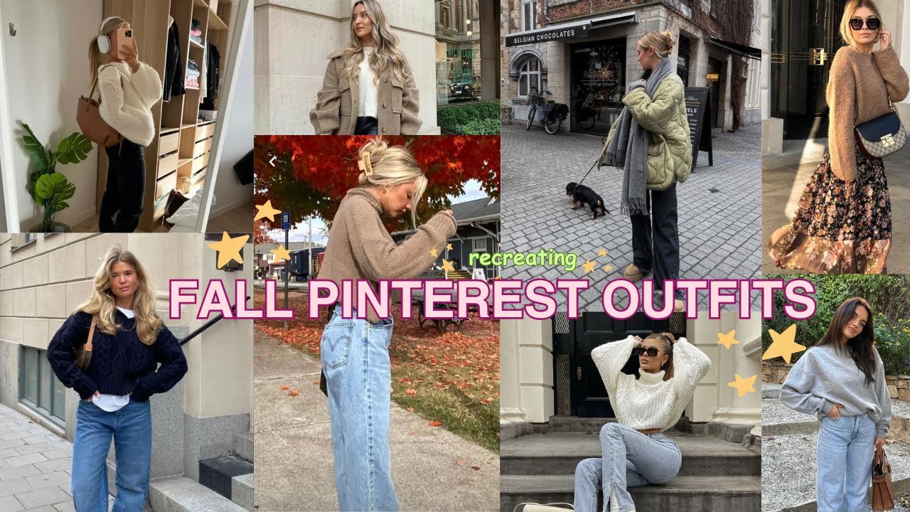 recreating fall Pinterest outfits