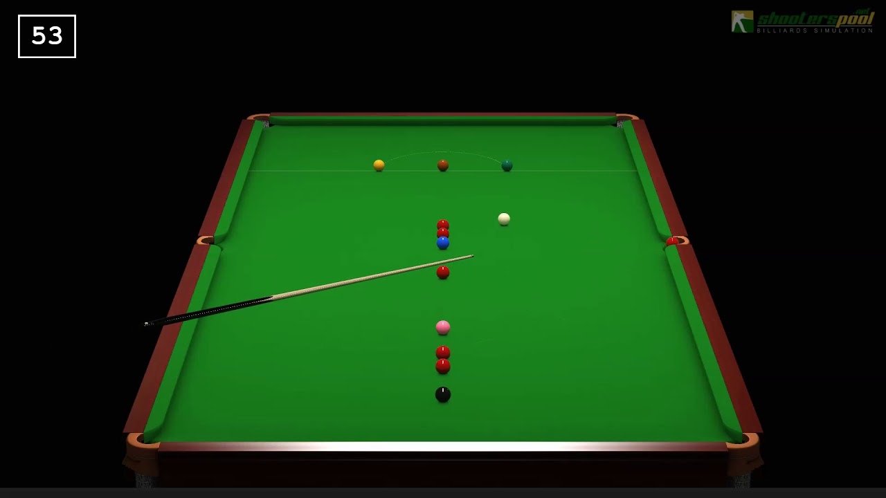 ShootersPool Replay | Snooker Training Drills | 88 line-up break