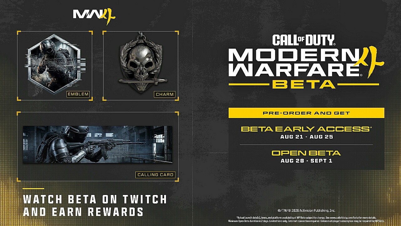 How To Get New Modern Warfare 4 Beta Weekend 1 Twitch Drops Rewards
