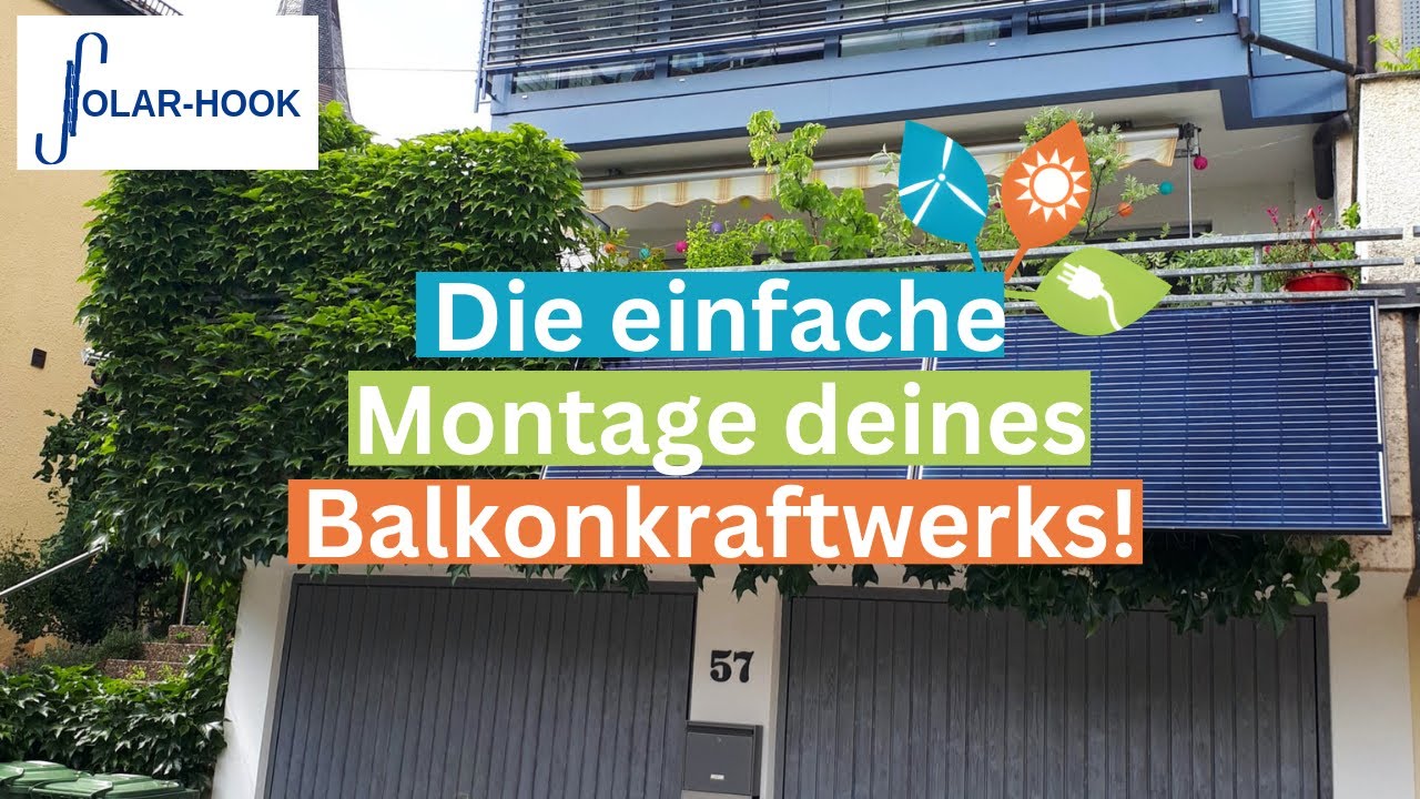 Wie man mit Solar Hook einfach und sicher Balkonmodule befestigt! | Teckwerke