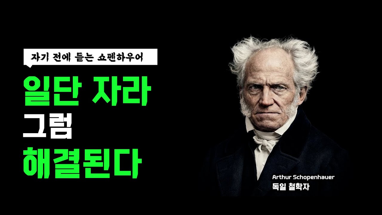나이 먹을수록 혼자가 편한 이유 인생명언 쇼펜하우어 처세론