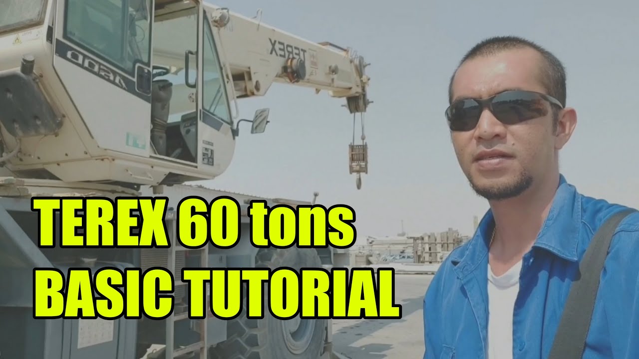 TEREX A600 BASIC TUTORIAL 60 TONS ROUGH TERRAIN #crane #roughtercrane #mobilecrane #terrex